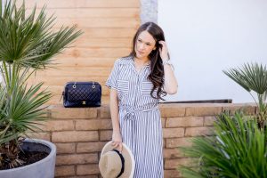 Striped dress outfit-Call me Lore
