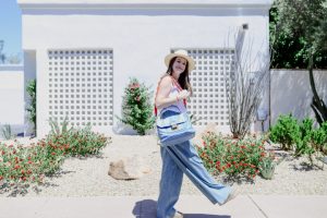 Call me Lore wearing Alice and Olivia Wide Leg Pants